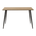 Dining table set of 5 pieces Cuba-Bella madf in sonoma-dark grey color 120x70x76cm - Image 6