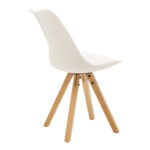 Dining table Manka I-Caron set of 3 pieces in white 80x80x77cm - Слика 3