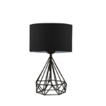Table lamp PWL-1079 E27 black D24x41cm