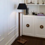 Floor lamp Lumino E27 black-walnut D38x150cm - Image 2