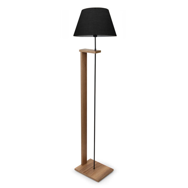 Floor lamp Lumino E27 black-walnut D38x150cm