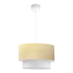 Таванска светилка PWL-1087 E27 беж златно-екру Д30x20см