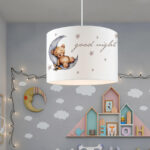 Children's ceiling light PWL-1098 E27 white-grey D28x20cm - Слика 2