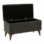 Stool-trunk Elone gray-walnut 90x40x44cm - Слика 2