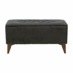 Stool-trunk Elone gray-walnut 90x40x44cm - Слика 4