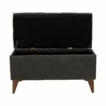 Stool-trunk Elone gray-walnut 90x40x44cm - Слика 5