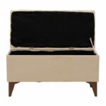 Stool-trunk Elone beige-walnut 90x40x44cm - Слика 5