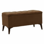 Stool-trunk Elone brown-walnut 90x40x44cm