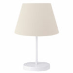 Table lamp PWL-1149 E27 ivory-white D22x37cm