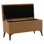 Stool-trunk Elone mocha-walnut 90x40x44cm - Слика 3