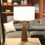 Table lamp Kalito ivory-brown D24x45cm - Слика 2
