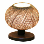 Table lamp Povilia beige-black D20x30cm - Слика 2