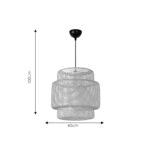 Ceiling light Polto beige D40x100cm - Слика 4