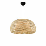 Таванска светилка Тетла беж-зелена Д38x80 см