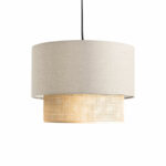Ceiling light Fersa ivory-natural D30x20cm