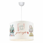 Детска таванска светилка Tally повеќебојна D30x20cm