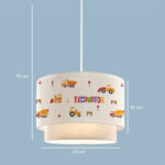 Children's ceiling light Jannah multicolor D30x20cm - Image 2