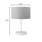 Table lamp PWL-1077 E27 light gray-white Φ24x35cm - Слика 2