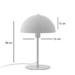 Desk table lamp Desker E27 metal-cream D25x39cm - Image 3