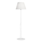 Подна ламба Lumider E27 ткаенина-метал бела D35x152 см
