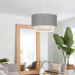 Ceiling light Fersa grey-white D30x20cm - Слика 2