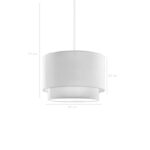 Ceiling light Fersa in cream color D30x20cm - Image 2