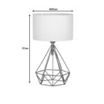 Table lamp PWL-1080 E27 white-golden D22x37cm - Image 2