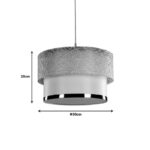 Ceiling light PWL-1090 E27 white gold D30x20cm - Слика 2