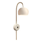 Wall lamp - sconce Skons E14 in cream-gold shade 12x28x63cm
