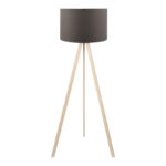 Floor lamp PWL-1060 Ε27 natural-antharcite D38x140cm