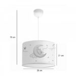 Children's ceiling lamp Gary multi-colored-white D28x21cm - Image 2