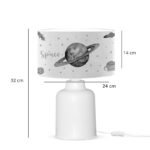 Children's table lamp Saturn multi-colored-white D24x32cm - Image 2