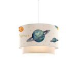 Children's ceiling lamp Saturn multi-colored-white D30x20cm