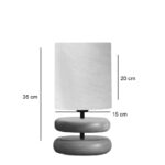 Table lamp Clarion E14 beige-walnut D15x35cm - Слика 3