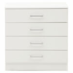 Chest of 4 drawers Elise white 69x40x71cm - Слика 2