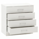 Chest of 4 drawers Elise white 69x40x71cm - Слика 3