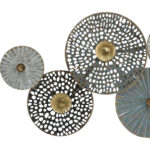 Wall decoration Zoulou Inart metal colorful 99.7x2.5x50.8cm - Image 2