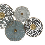 Wall decoration Zoulou Inart metal colorful 99.7x2.5x50.8cm - Image 3