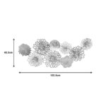 Wall decoration Tutsi Inart metal colorful 102.9x5.1x43.2cm - Image 5