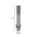 Bruna Inart decorative vase metal in gold and white shade D15.2x76.5cm - Слика 4