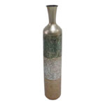 Decorative vase Lalyne Inart metal colorful D15.9x86.4cm