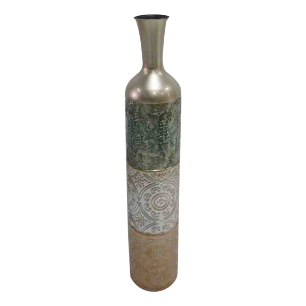 Decorative vase Lalyne Inart metal colorful D15.9x86.4cm