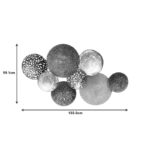 Wall decoration Lorenzo Inart metal colorful 103.5x5.1x59.1cm - Image 2