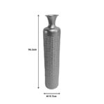 Decorative vase Perikl Inart metal in gold color D19.7x96.5cm - Image 2