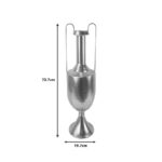 Decorative vase Dion Inart metal in gold color 19.7x19.1x73.7cm - Image 2