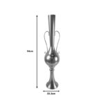 Decorative vase Hra Inart metal in gold shade D20.3x94cm - Image 2