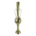 Decorative vase Hra Inart metal in gold shade D20.3x94cm