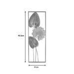 Wall decoration Tropana I Inart metal in gold and white shade 31x2.5x90.2cm - Слика 2