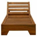Sunbed Sadie solid fir wood walnut - Image 4