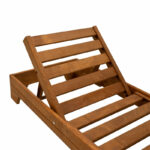 Sunbed Sadie solid fir wood walnut - Image 5